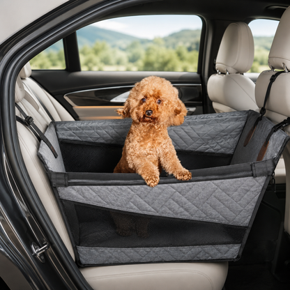 PetLovu Waterproof Dog Car Nest Bed & Back Seat Extender