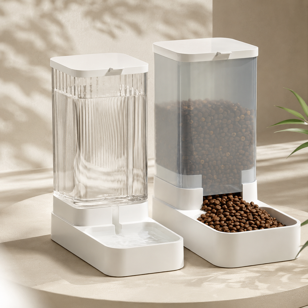 Automatic Dog Feeder & Water Dispenser Set