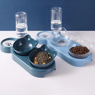 3-in-1 cat feeder grey