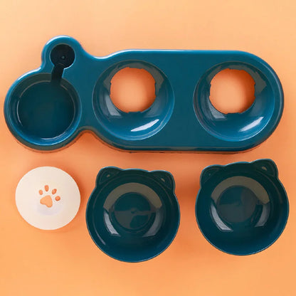 3-in-1 cat feeder detail
